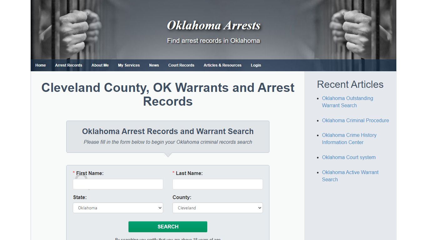 Cleveland County, OK Warrants and Arrest Records